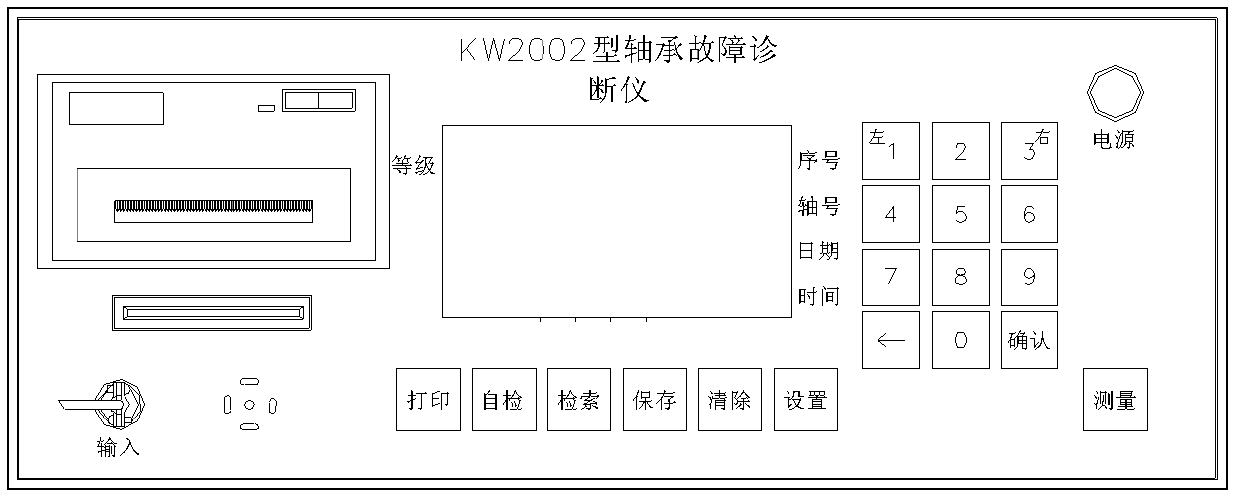 Detection method for train bearing fault