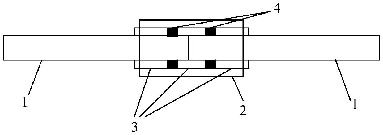 Continuous sounding pipe installation method and device for detecting concrete filling pile