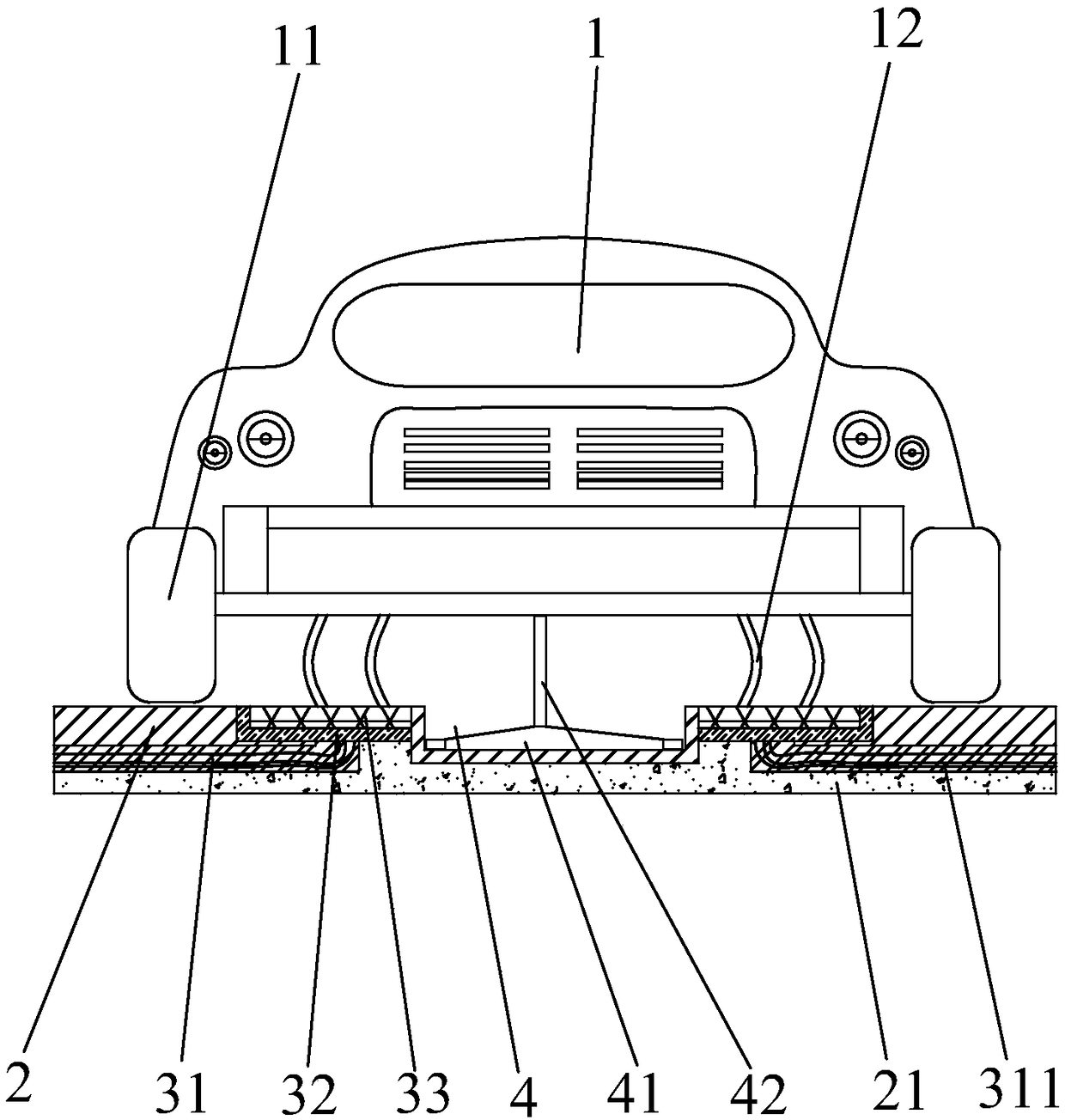 Semi-automatic wharf high-speed heavy-duty track and wharf loading and unloading system layout