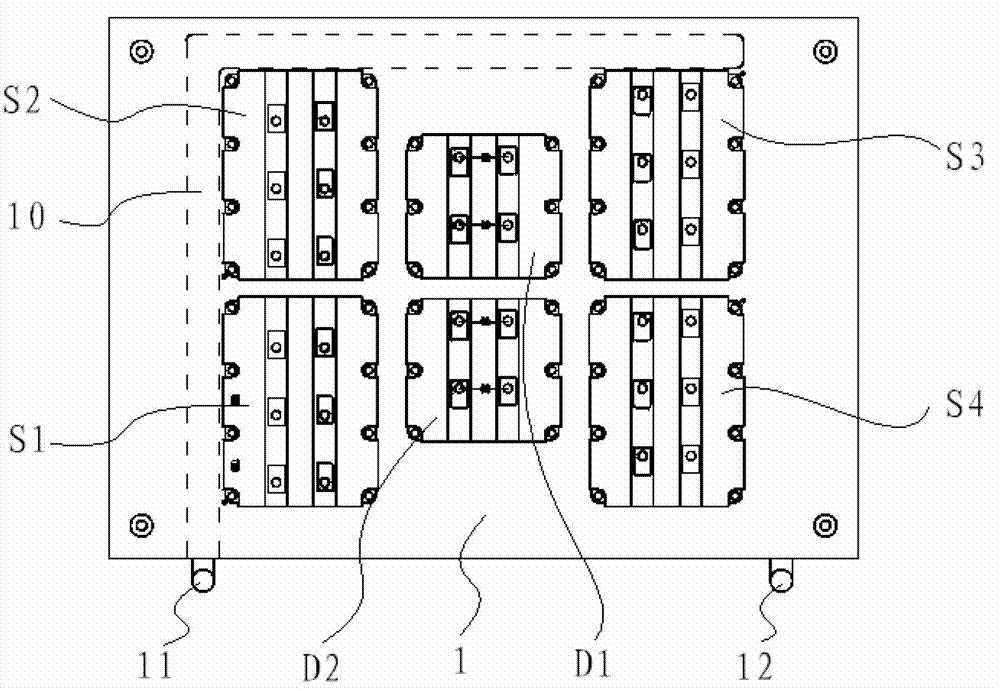 Modularized structure for three-level inverter for wind power generation