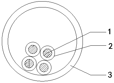 Pre-buried composite pipe cable and manufacturing method thereof