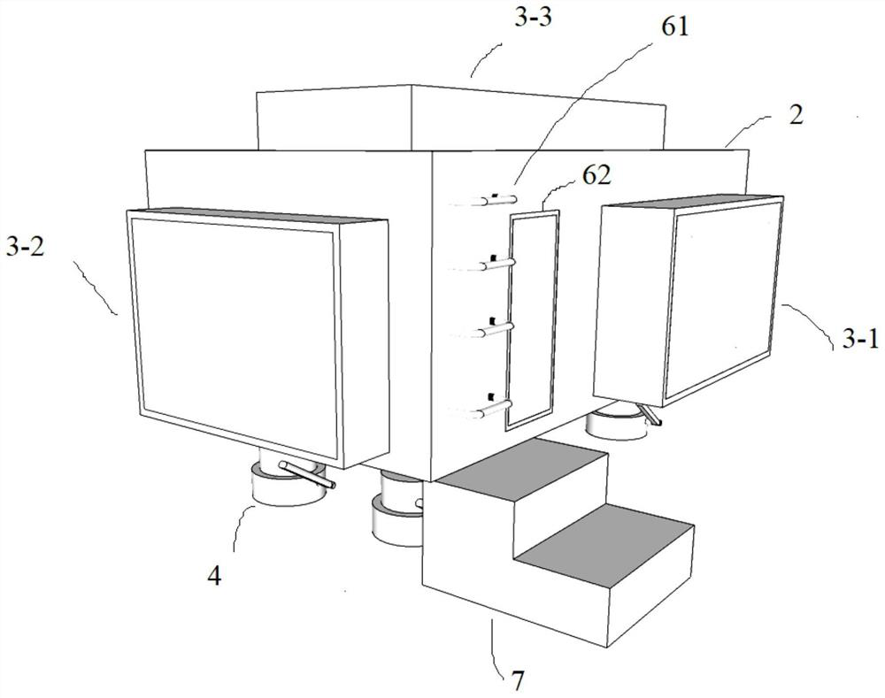 Outdoor human body data measuring cabin