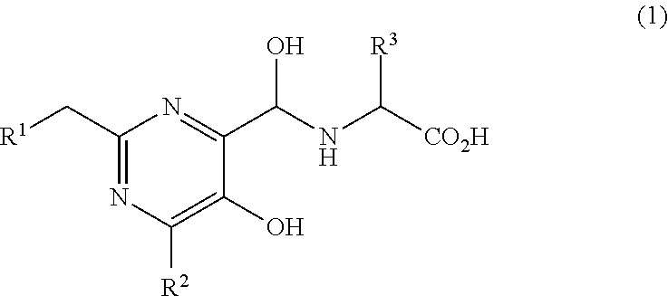 5-hydroxypyrimidine-4-carboxamide derivative