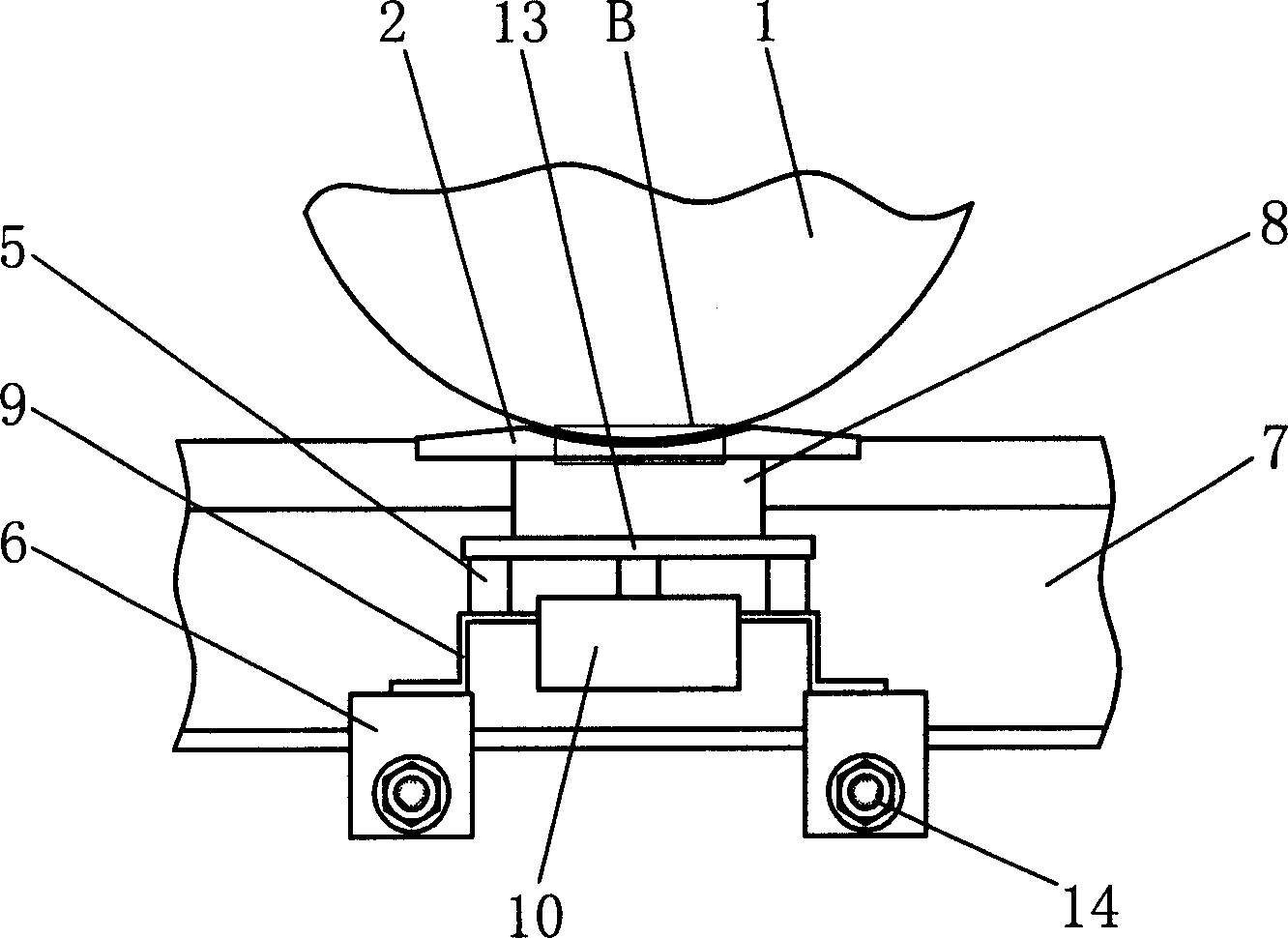 Electromagnet ultrasonic changer of on-line dynamic detection for defect of rolling stock wheel set