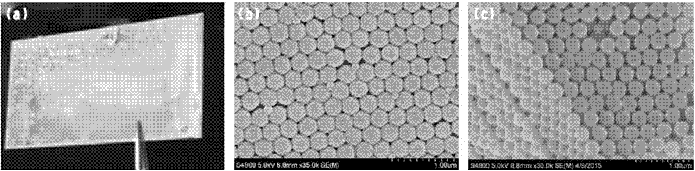 Photon crystal gel material for detecting glucose and glucose detection method