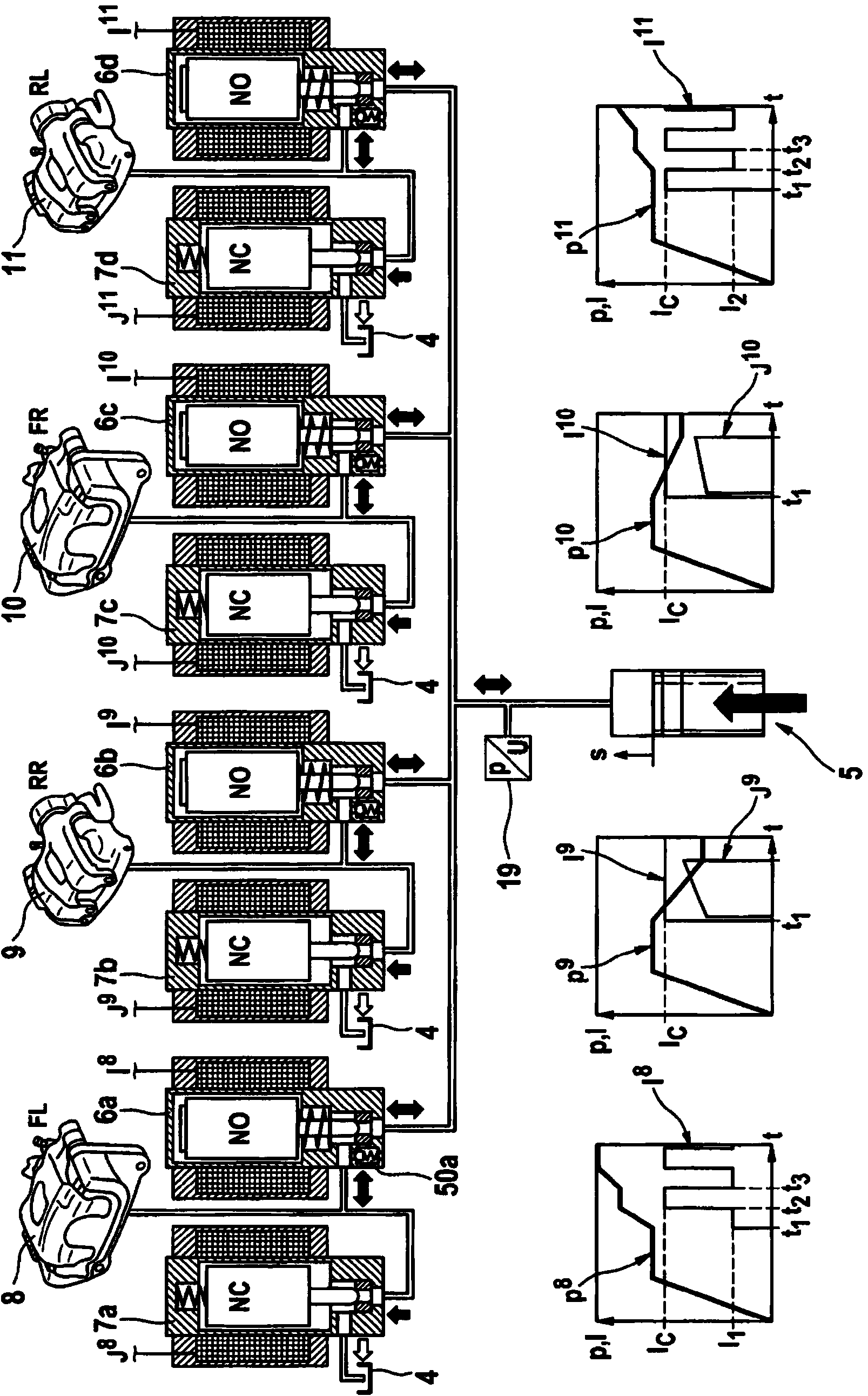 Method for operating brake system for motor vehicles, and brake system