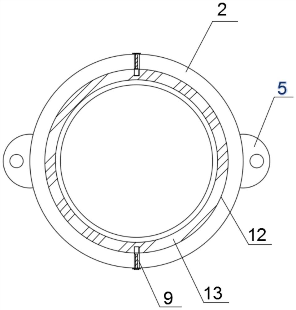 A crane tube pipe connection structure that is easy to disassemble