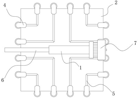 Intelligent building construction dust falling device