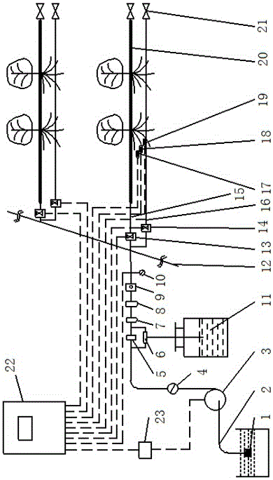 System and method for carrying out layered constant-pressure filtration irrigation according to root distribution of plants