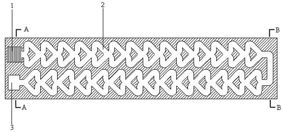 Special-shaped streaming trickle irrigation device