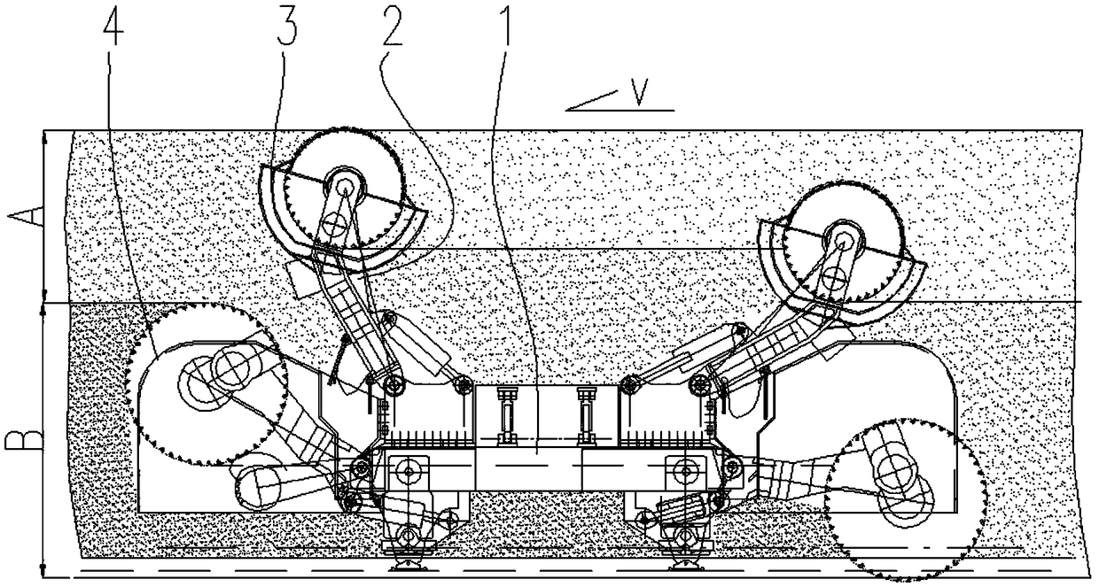 Open-pit mining machine