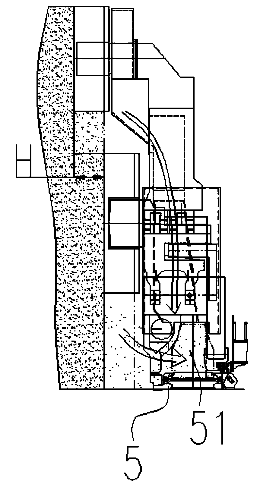 Open-pit mining machine