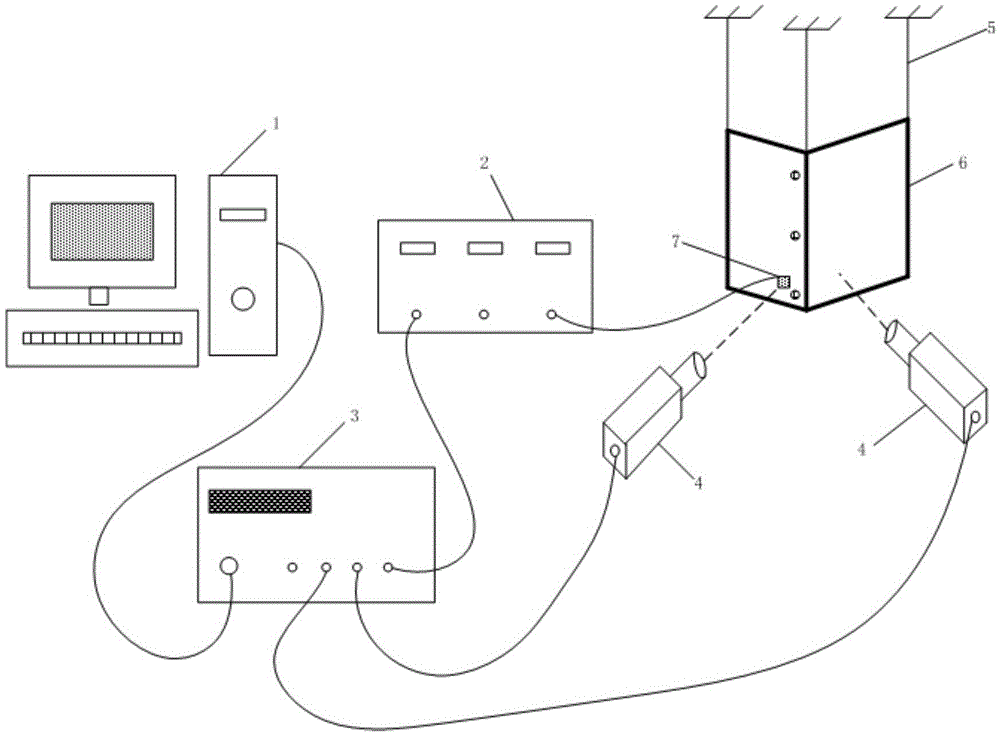 Loading device and loading method for measuring micro vibration characteristic of structure