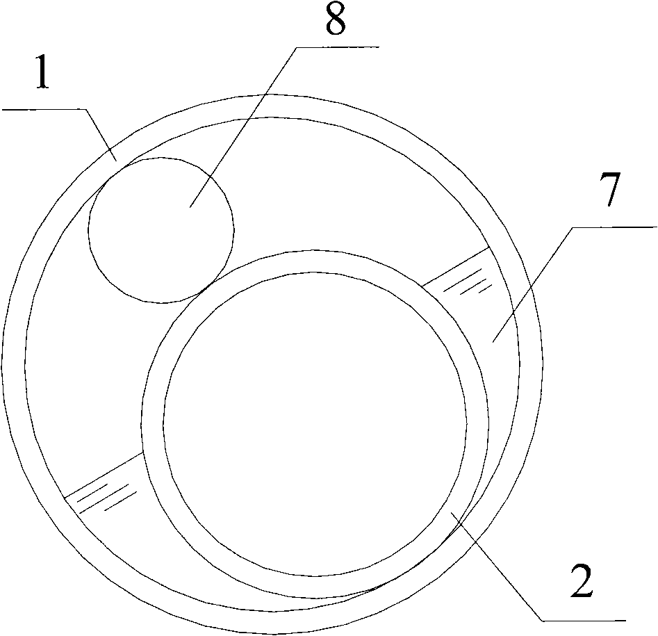 High-efficiency evaporation and condensation casing heat exchanger