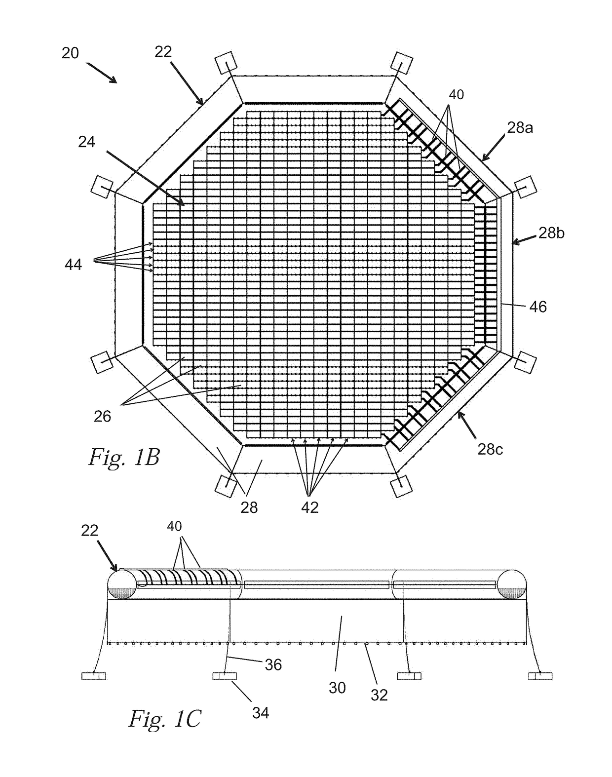 Floating solar panel systems