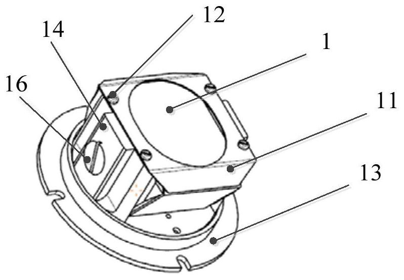 Optical image rotation eliminating mechanism of periscopic panoramic sighting telescope