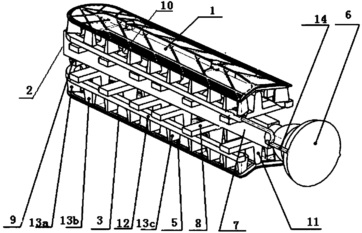 Casting system for large-scale thin-walled high-temperature alloy casting