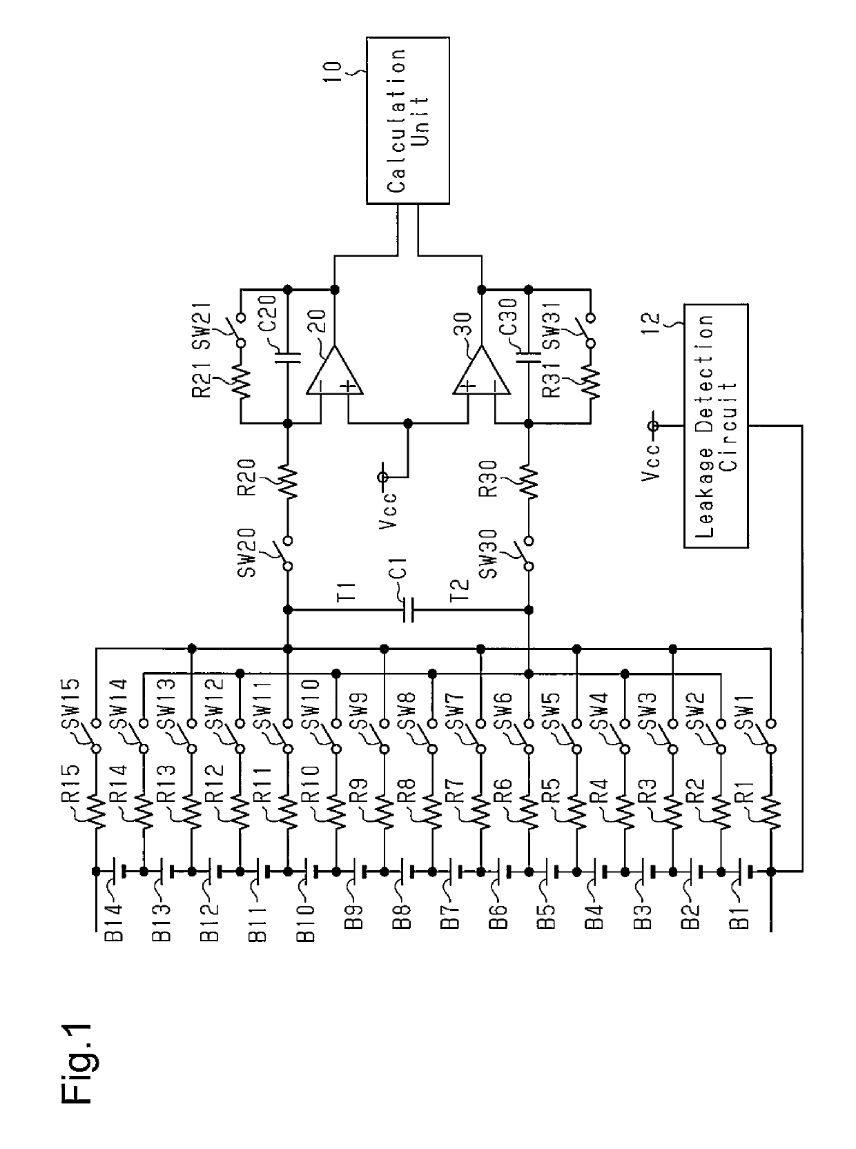 Battery voltage measurement circuit