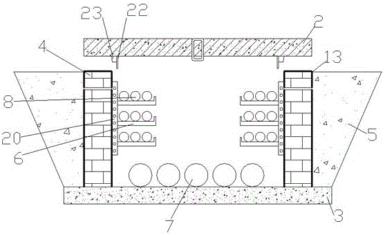 Assembly-type municipal administration integrated pipeline channel and construction method thereof