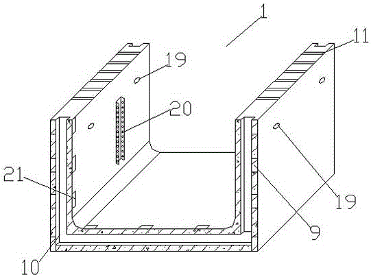 Assembly-type municipal administration integrated pipeline channel and construction method thereof