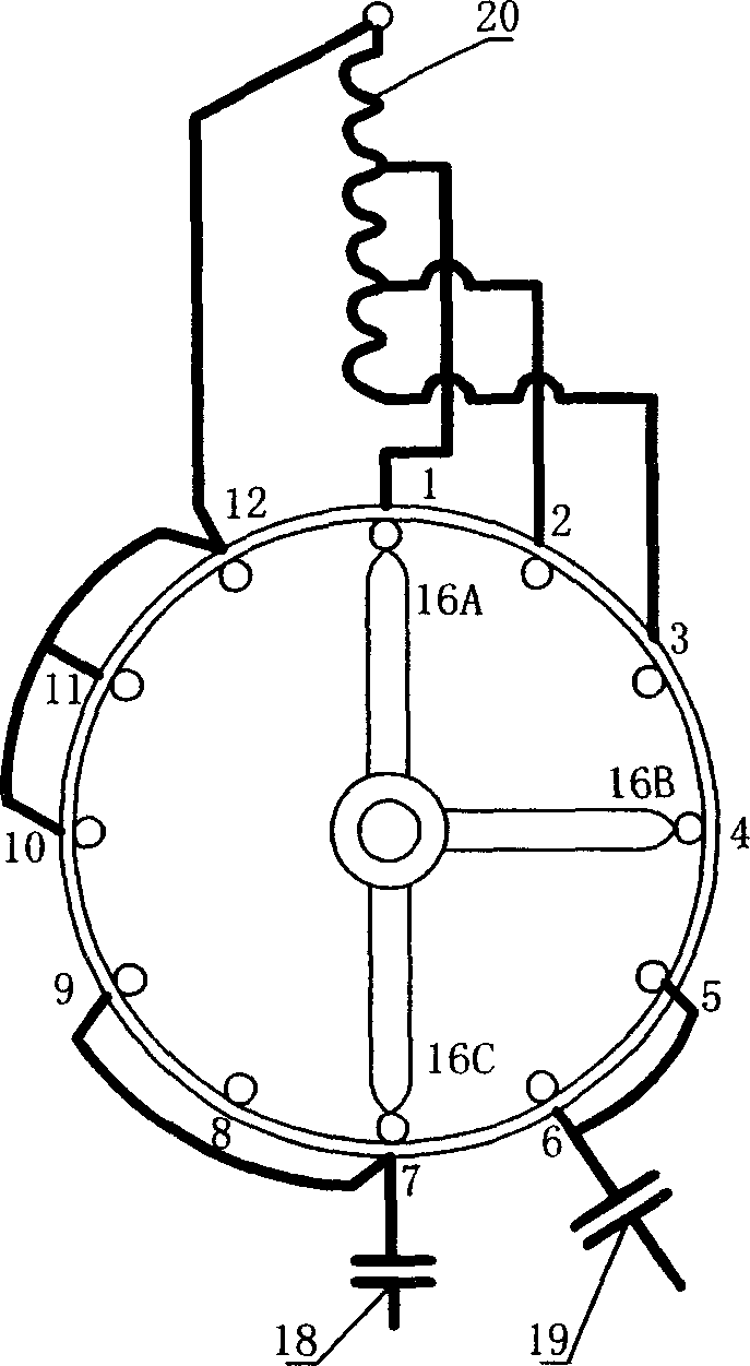 Capacitor and series reactor synchronous capacitance and reactance modulation switch