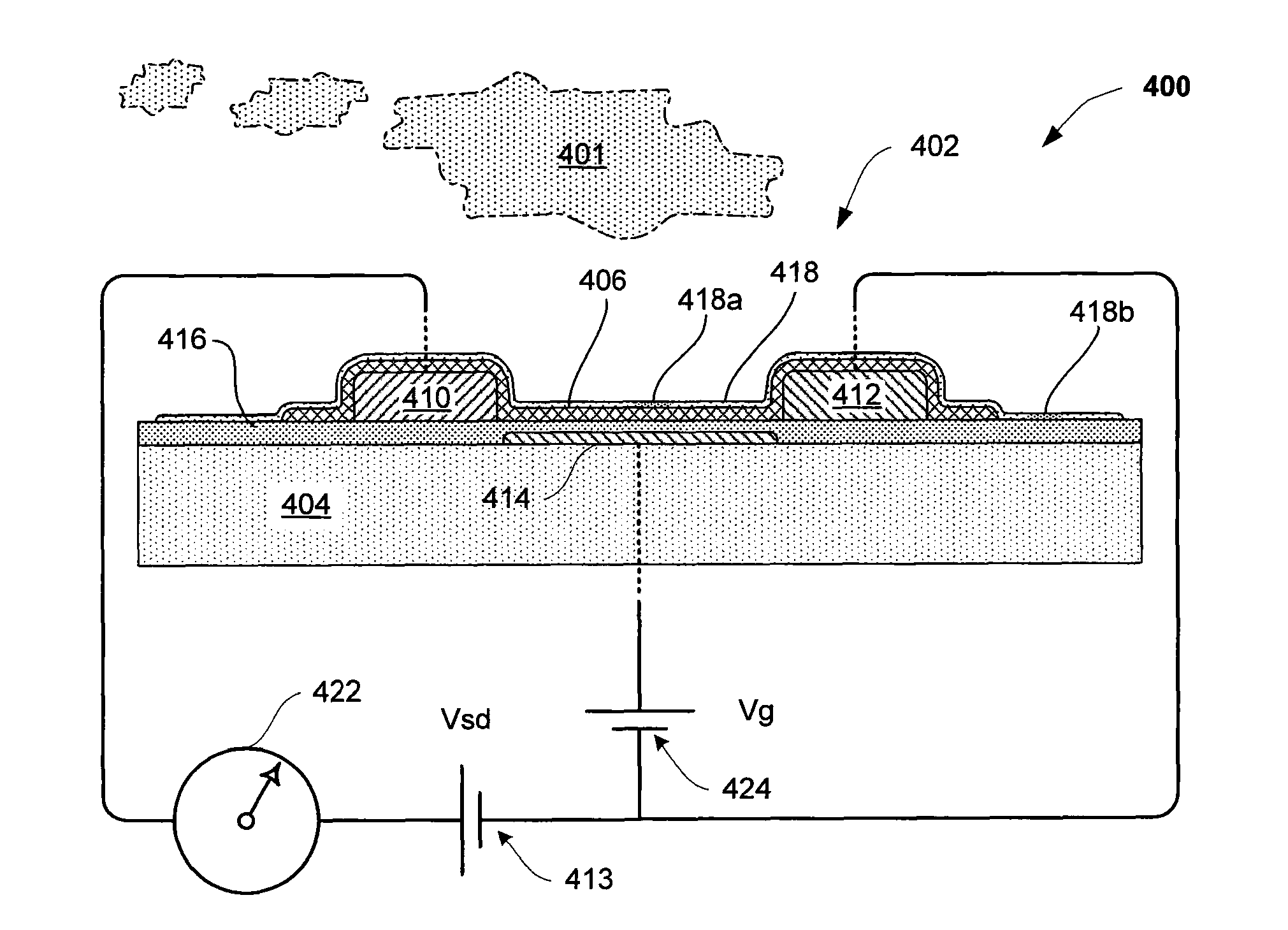 Sensor having a thin-film inhibition layer