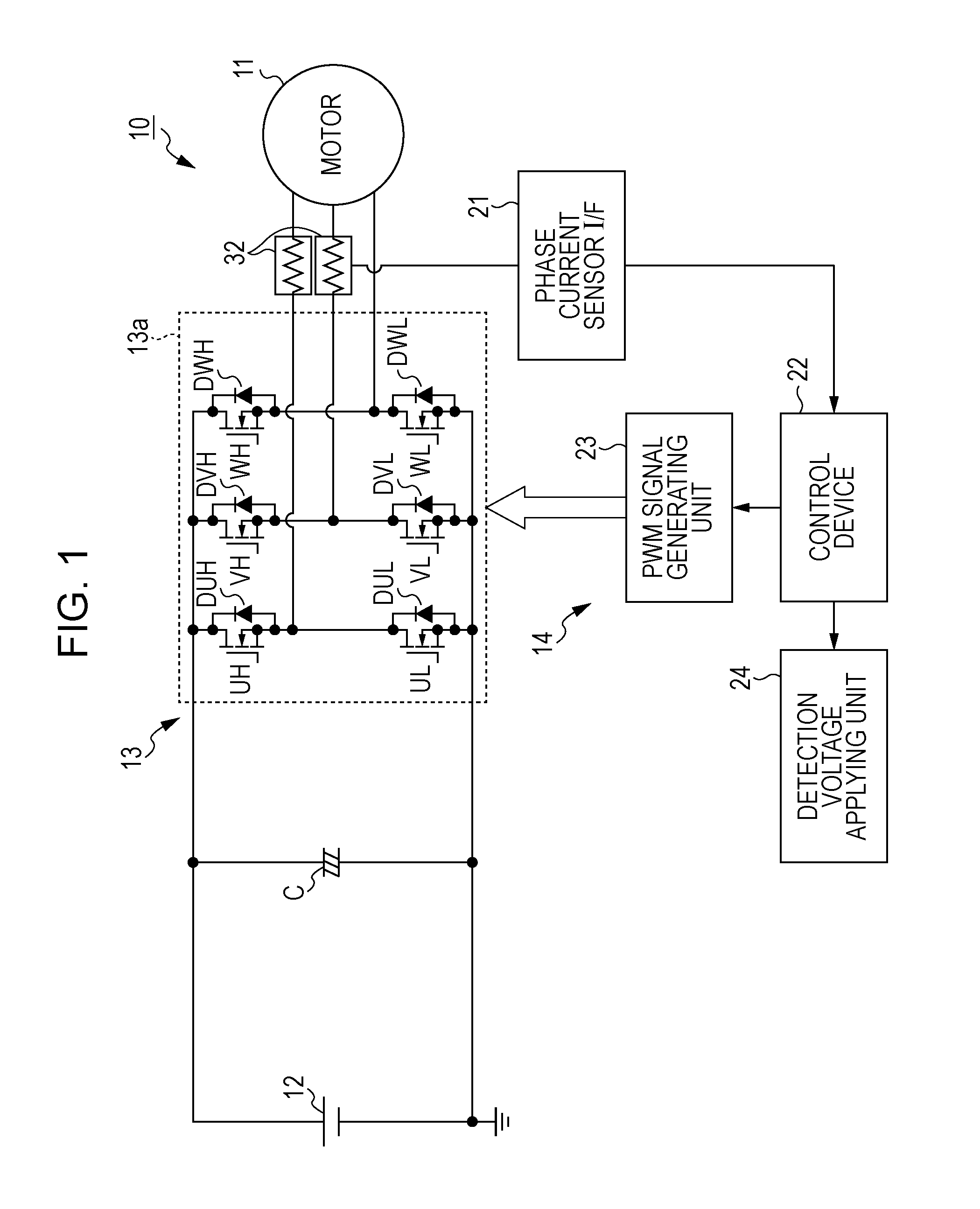 Motor magnetic-pole-position estimating apparatus