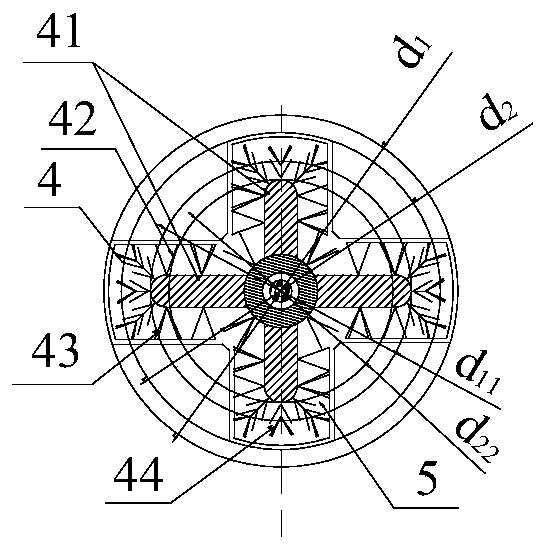 Self-excitation oscillating pulse stirring desulfurization stirrer for iron melt