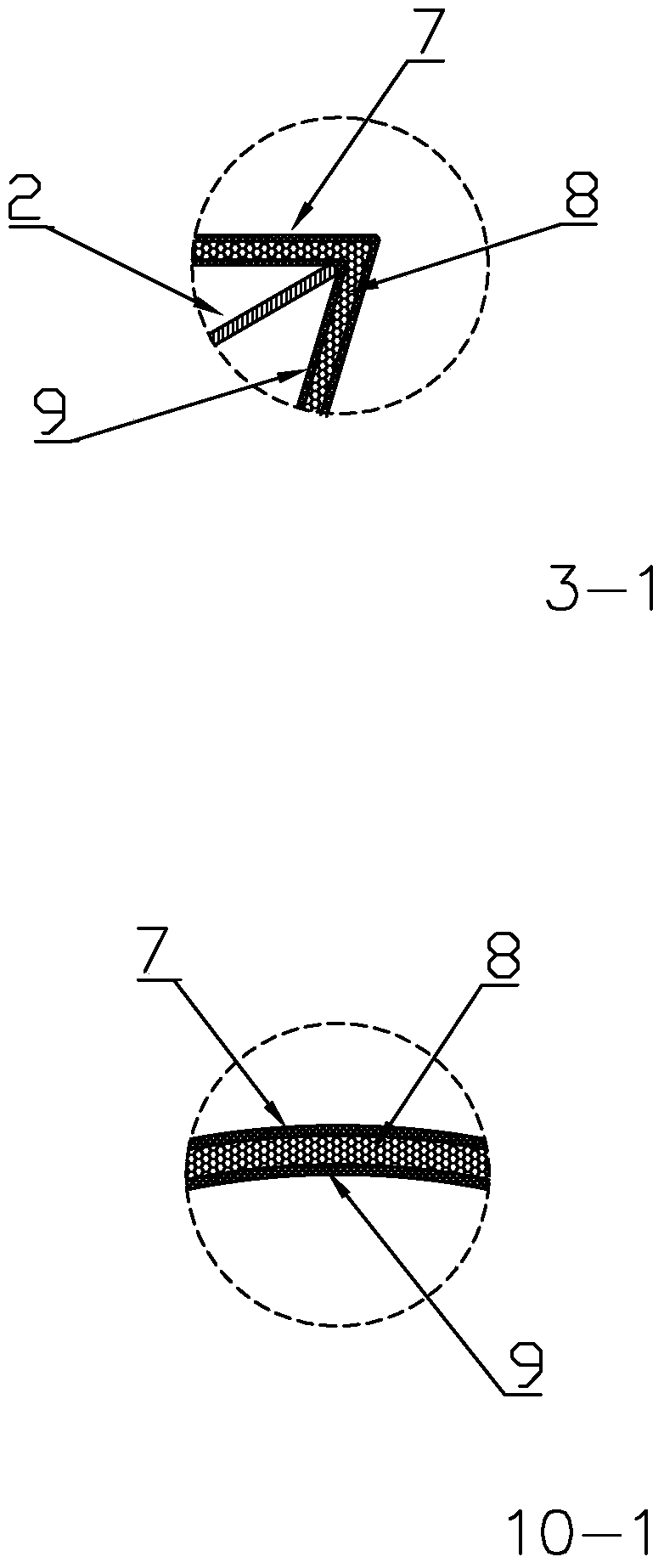 An external pressure hexagonal tubular membrane