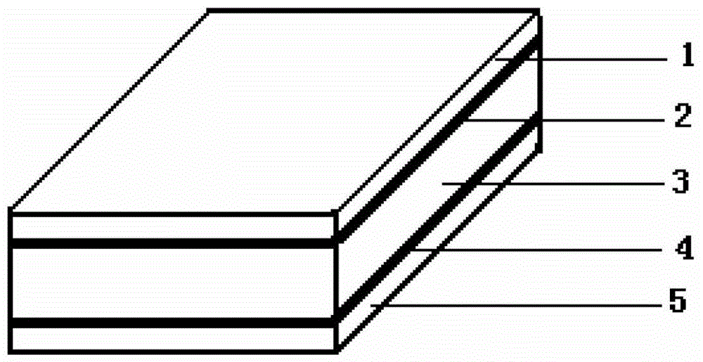 A kind of wood interlayer thermoplastic composite material and preparation method thereof