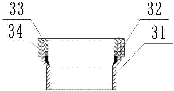 Wall bushing embedding device with extension function