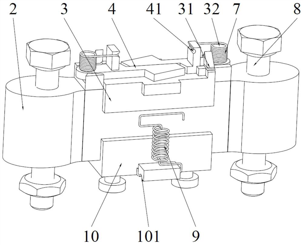 Electromagnetically-triggered friction type pressing and releasing device