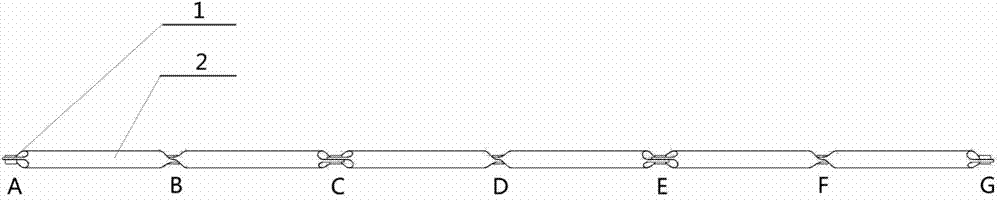 Double-layer fold-line-shaped large-span tension structure