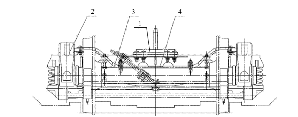 Positioning locking component, beam crossing device and railway wagon