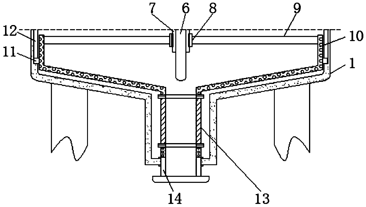 Fermentation device for preparing organic fertilizer by comprehensively utilizing agricultural wastes