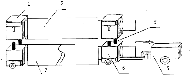 A treatment method for broken rolls of finish rolling work rolls