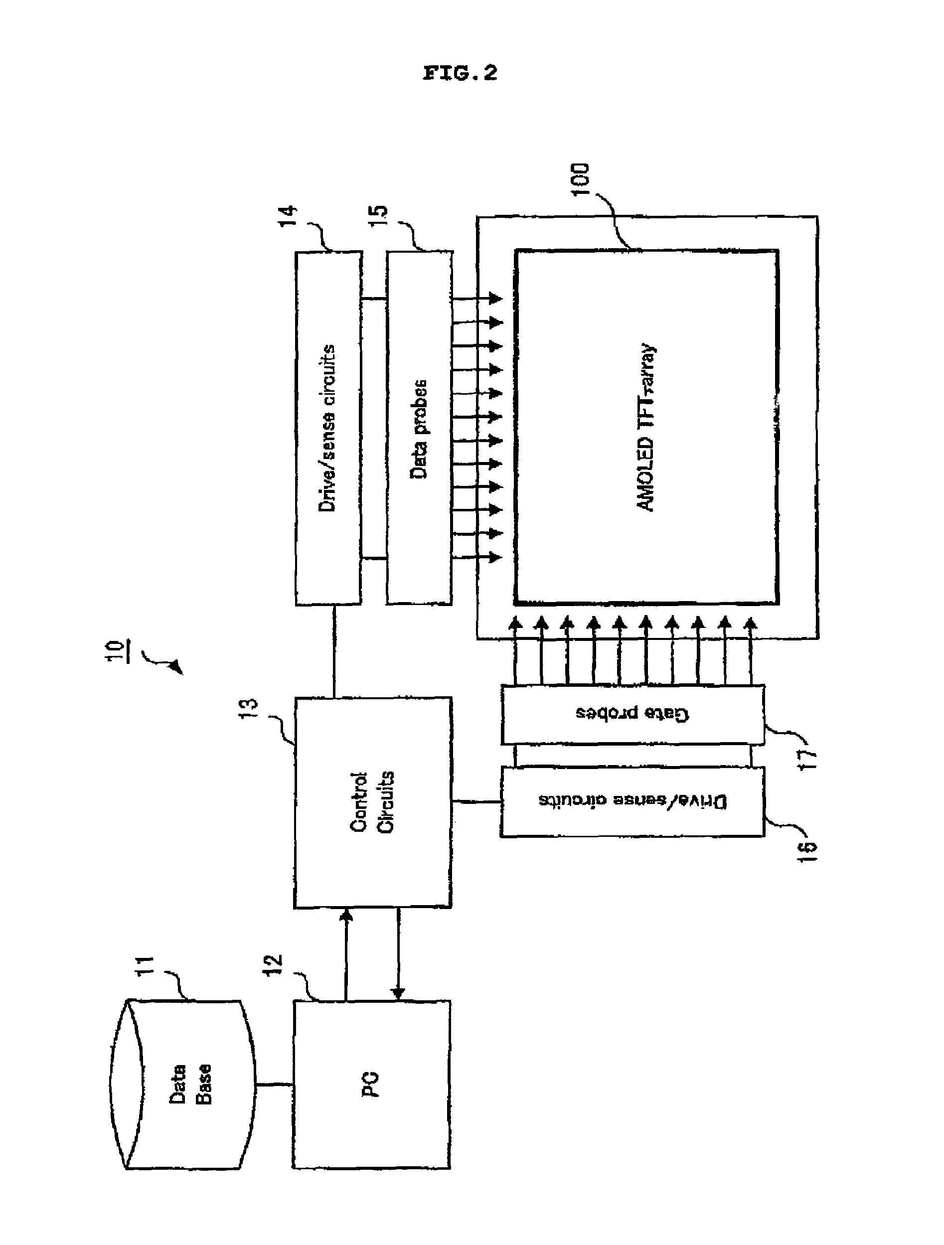 Inspection device and inspection method for active matrix panel, and manufacturing method for active matrix organic light emitting diode panel