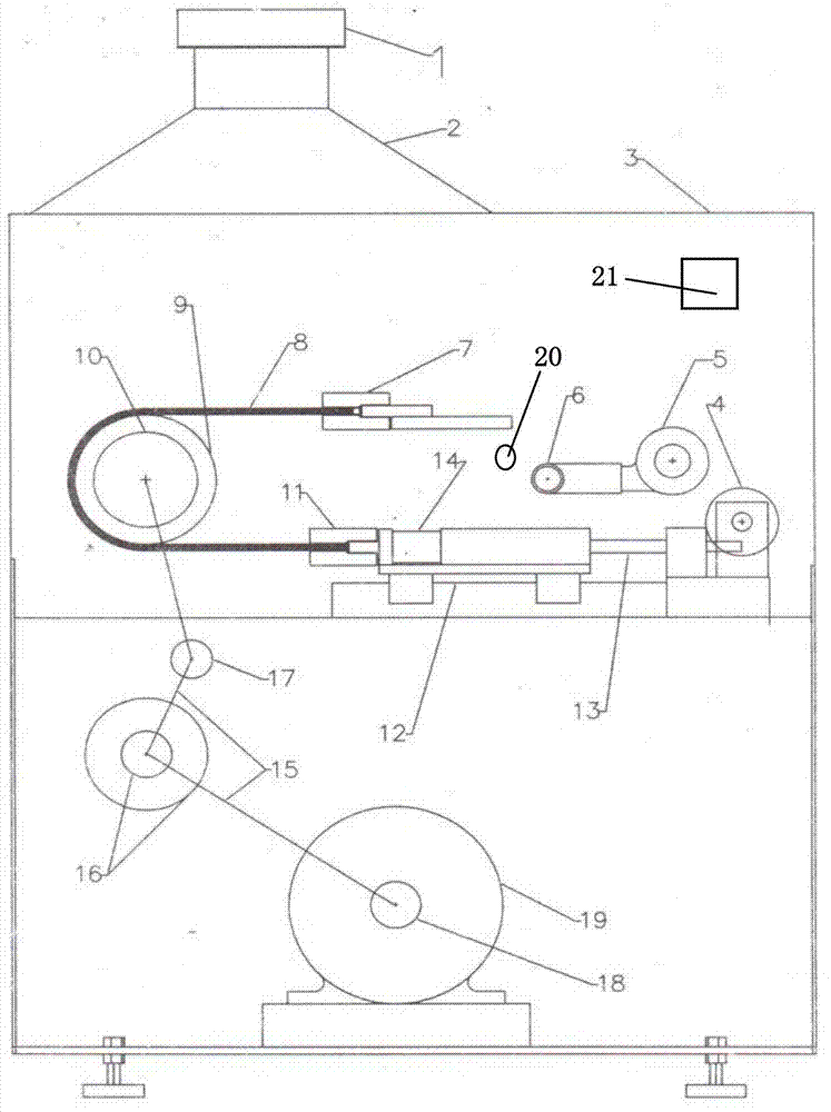 Intelligent roller friction testing machine of conveyor belt