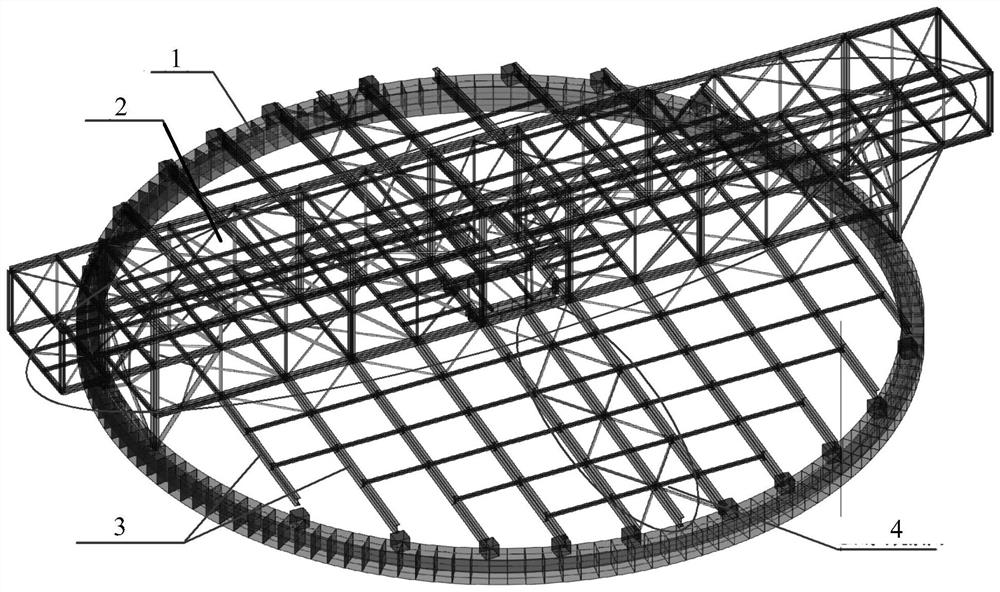 Silo and silo top structure thereof