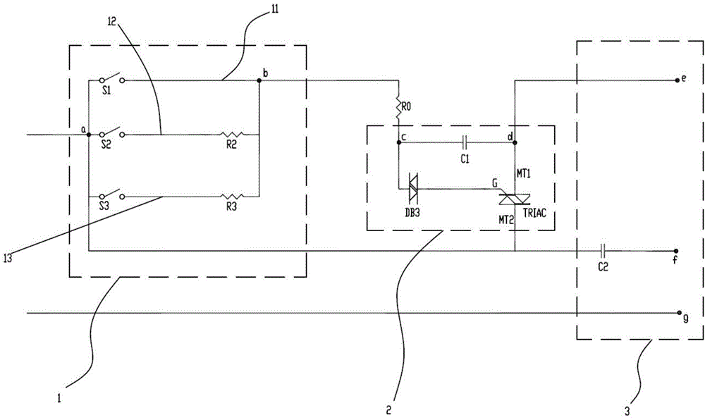 Fan motor speed adjusting device, fan with same and fan motor