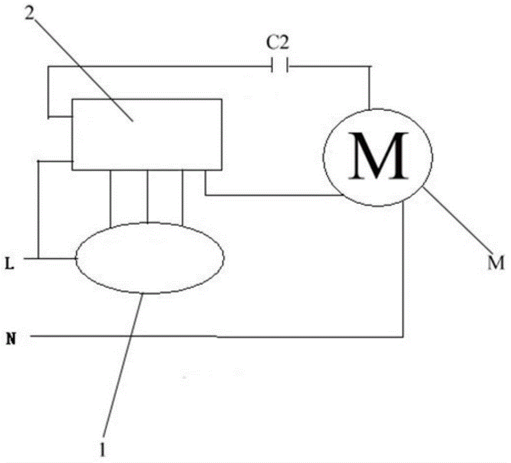 Fan motor speed adjusting device, fan with same and fan motor