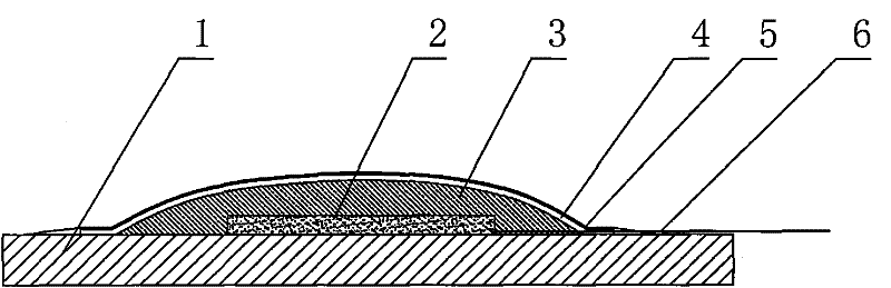 Strain gauge waterproof sealing method and its structure