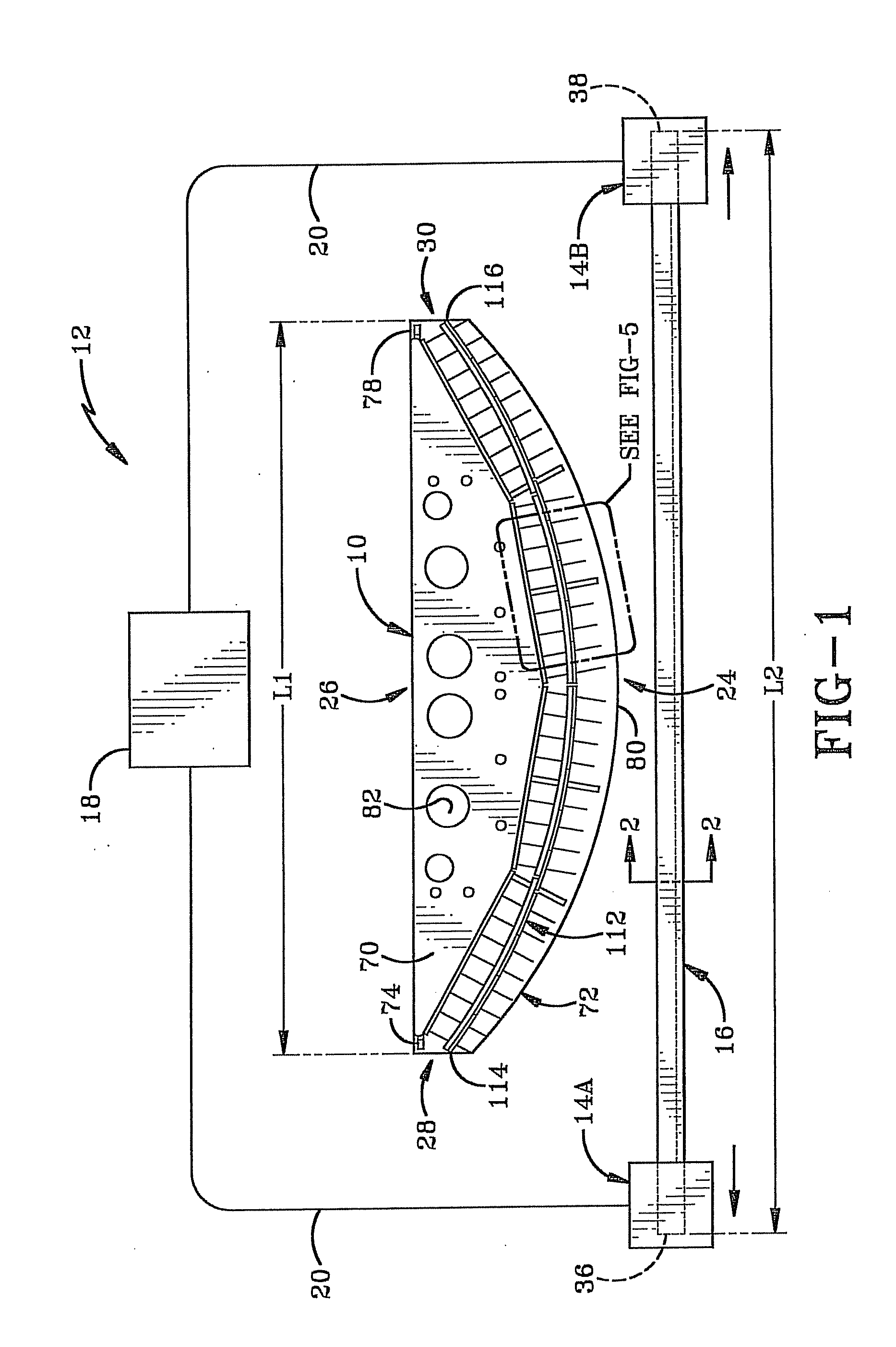 Hot stretch forming die having distortion-minimizing characteristics