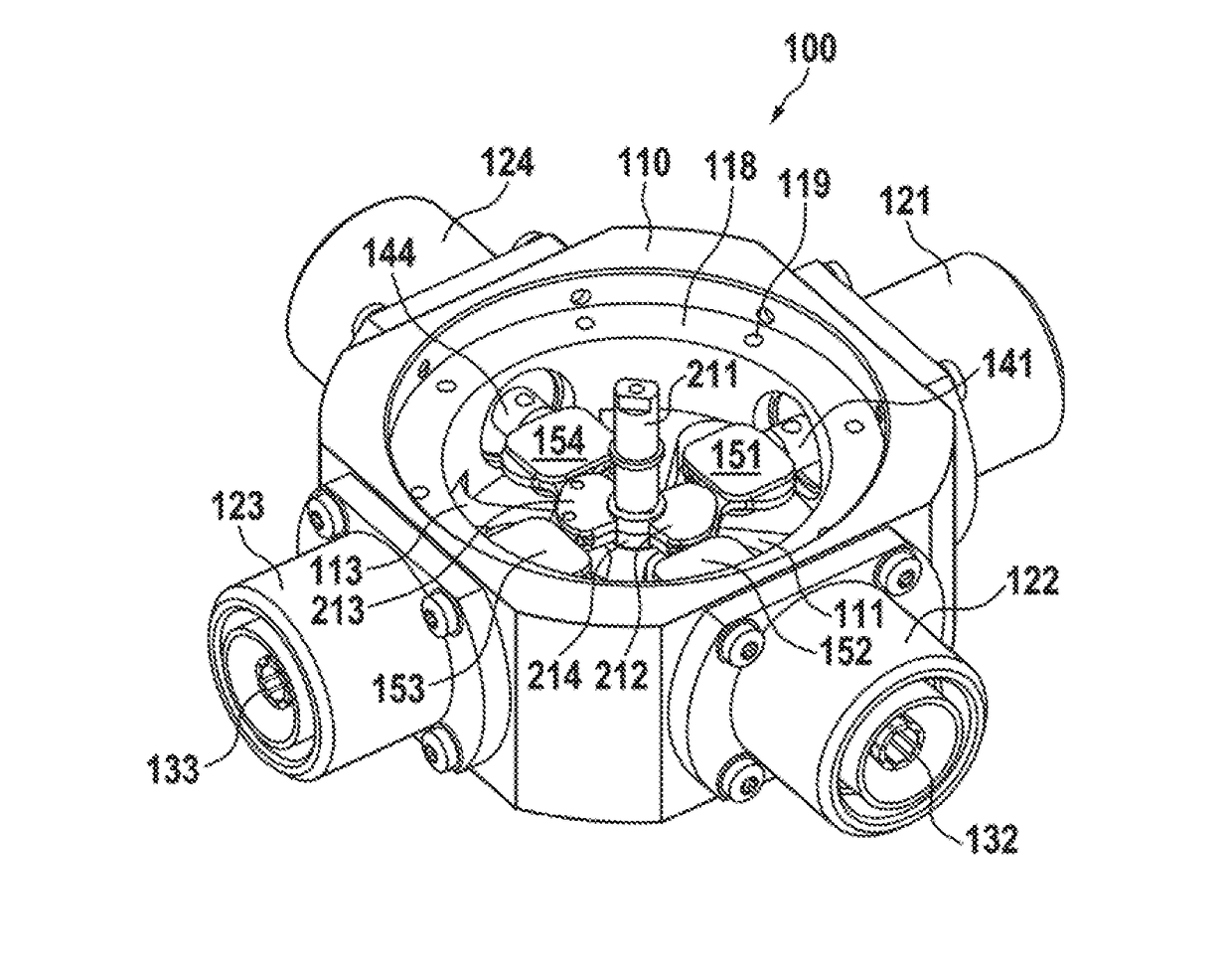 Rotary switch for low passive intermodulation connection