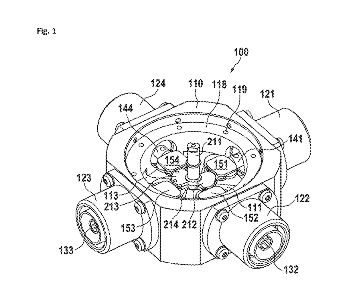 Rotary switch for low passive intermodulation connection