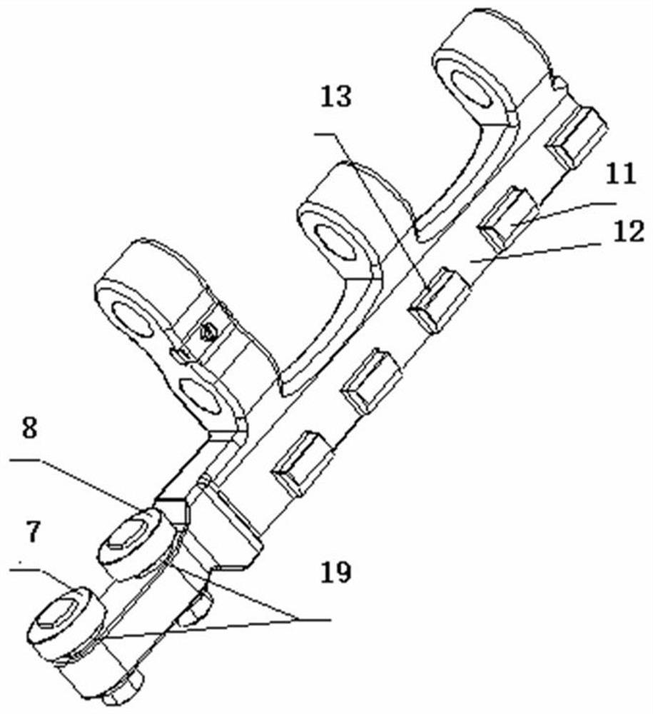 Locking and unlocking device for side mold frame of bottle blowing machine