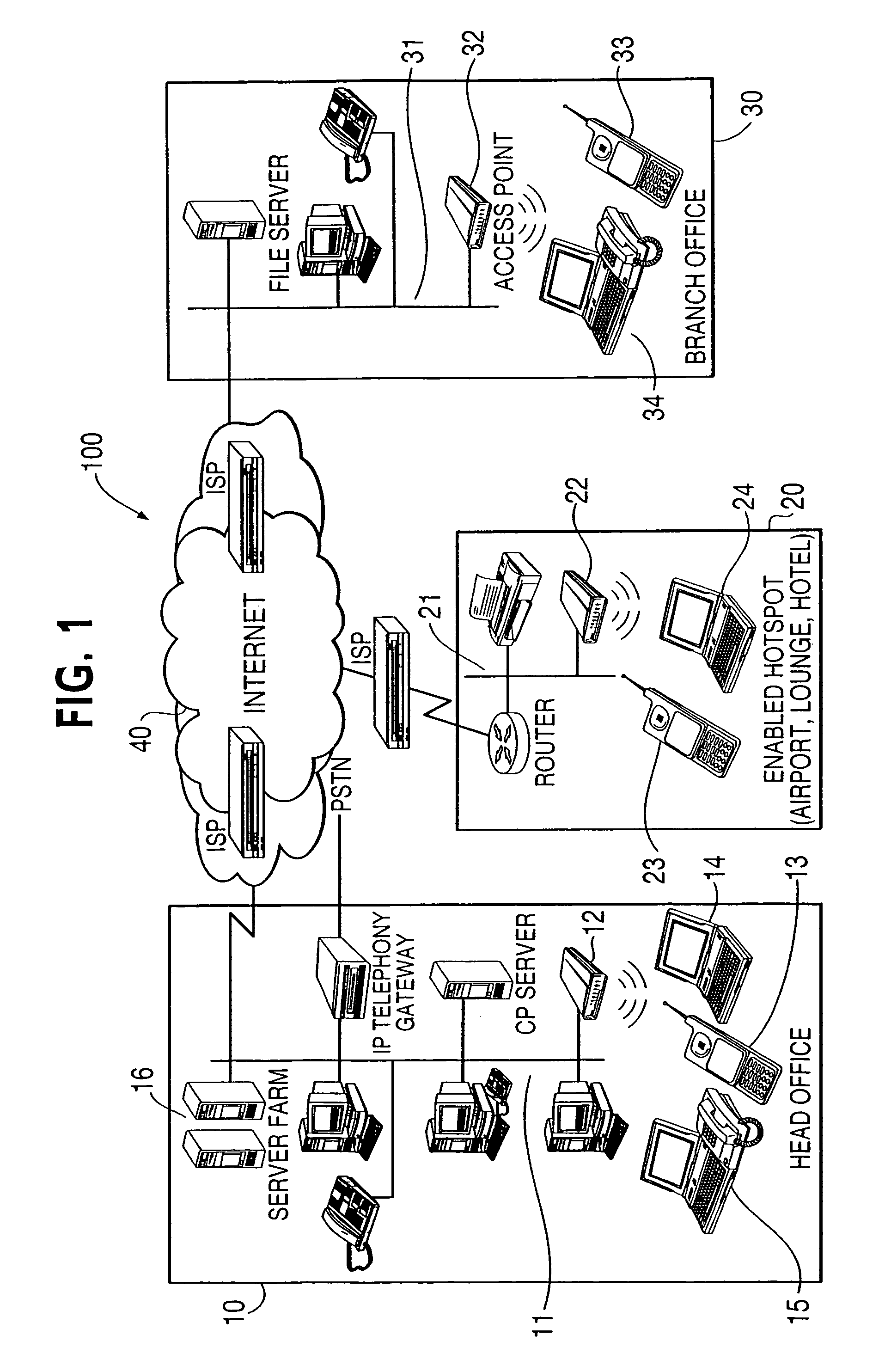 Method and system for making accessible wirelessly a network phonebook and journal database