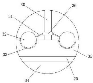 A sewage treatment device for temporary prefabricated houses