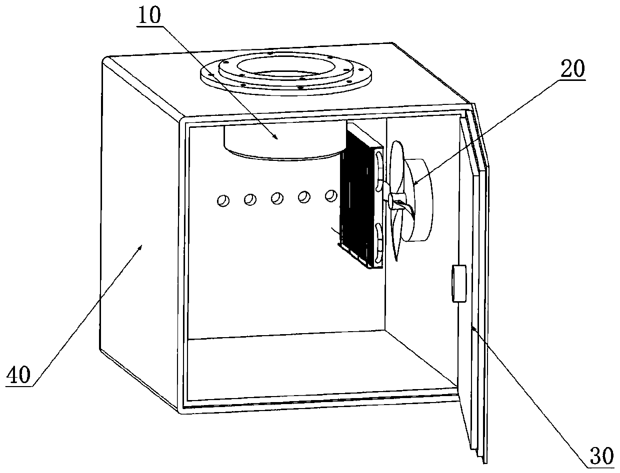 Environment control system for environment cabin and environment cabin