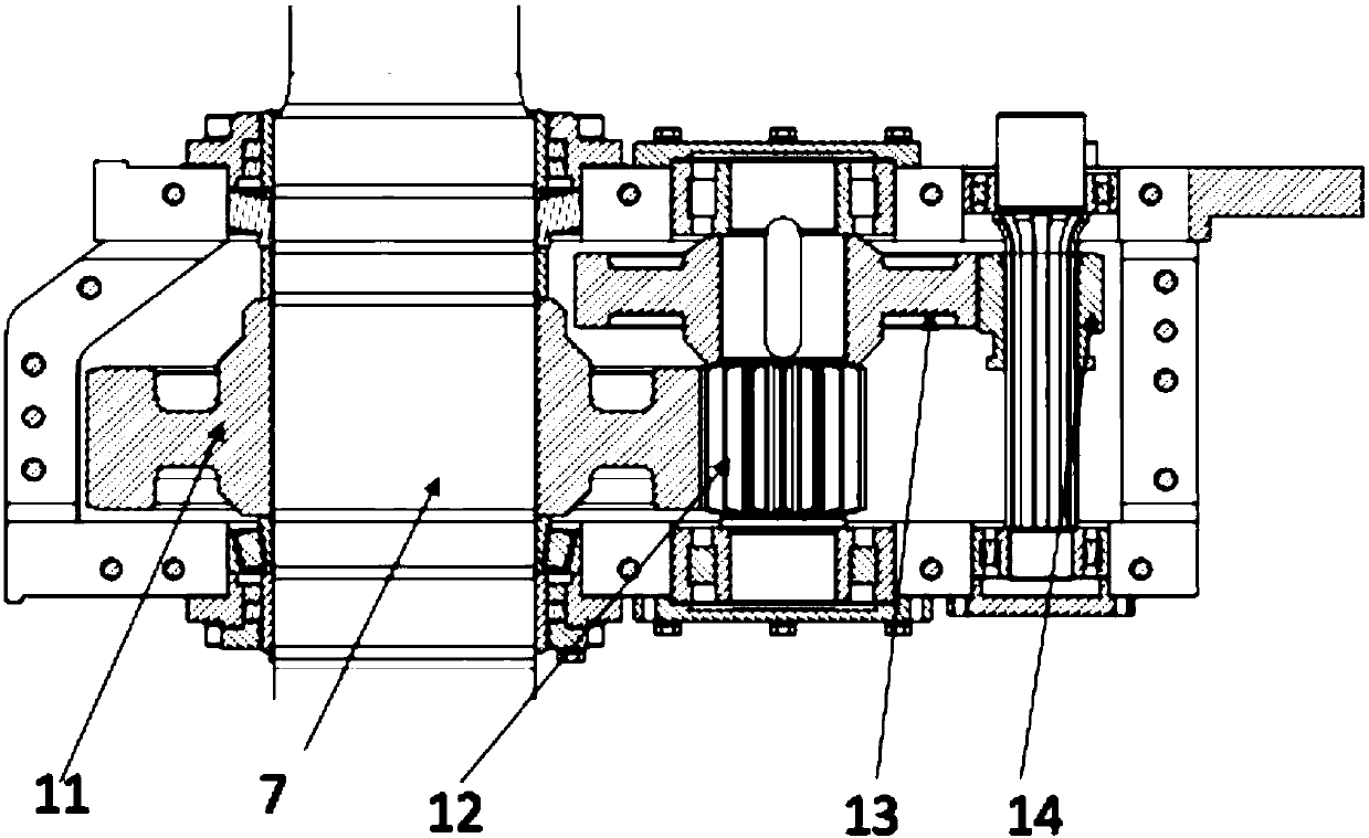 Material transportation truck axle gear box II